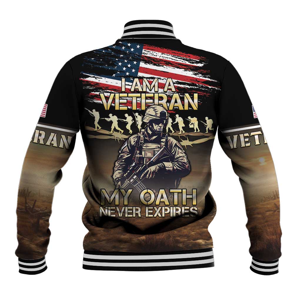 United States Veterans Day Baseball Jacket Thank You Veterans Proud US Flag LT05 - Wonder Print Shop