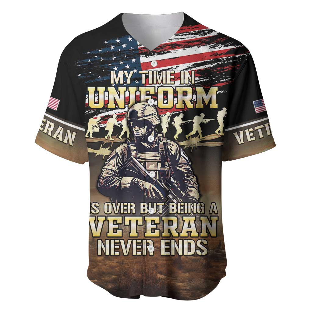 United States Veterans Day Baseball Jersey Thank You Veterans Proud US Flag LT05 - Wonder Print Shop