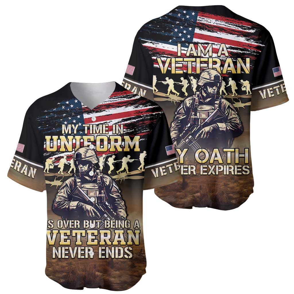 United States Veterans Day Baseball Jersey Thank You Veterans Proud US Flag LT05 - Wonder Print Shop
