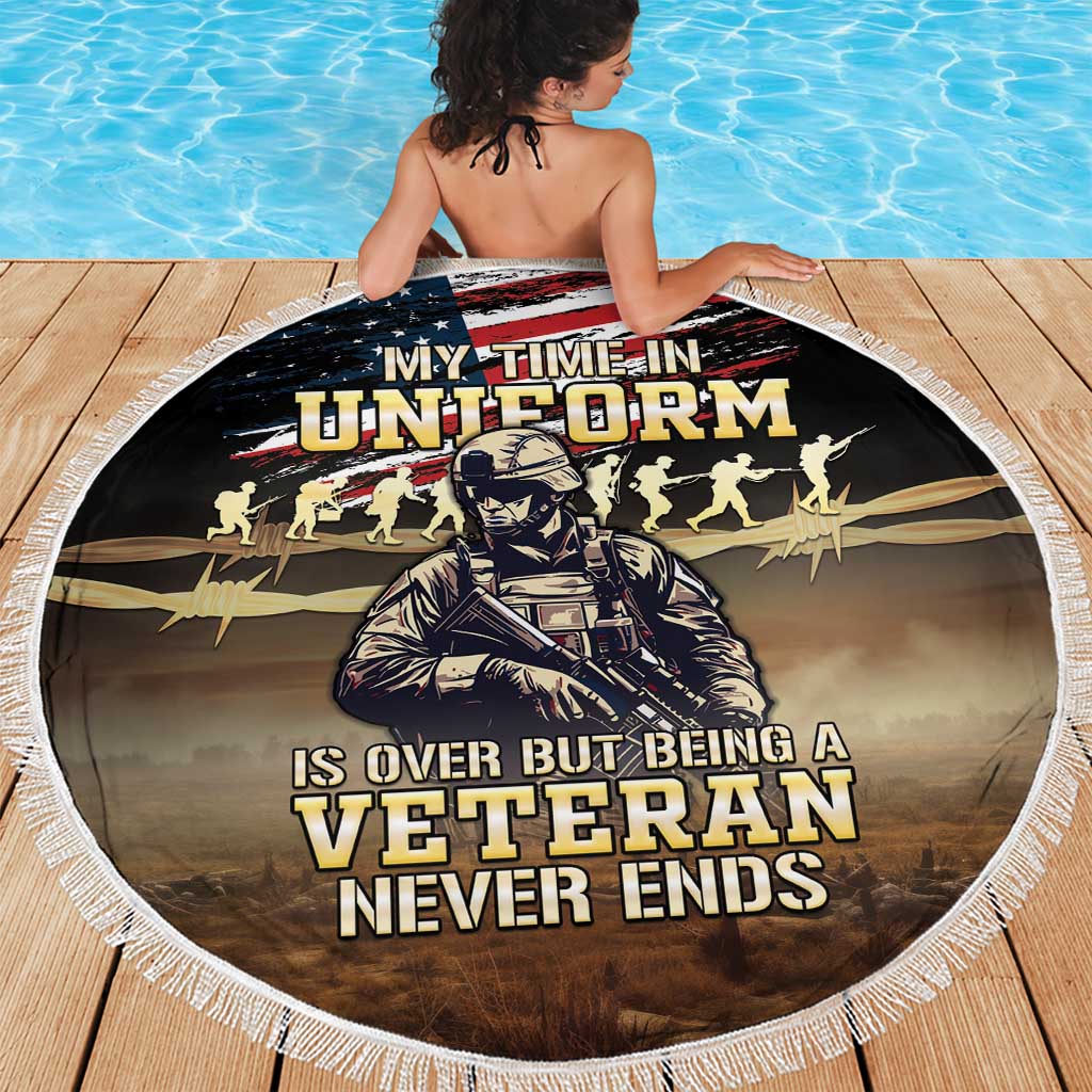 United States Veterans Day Beach Blanket Thank You Veterans Proud US Flag LT05 - Wonder Print Shop