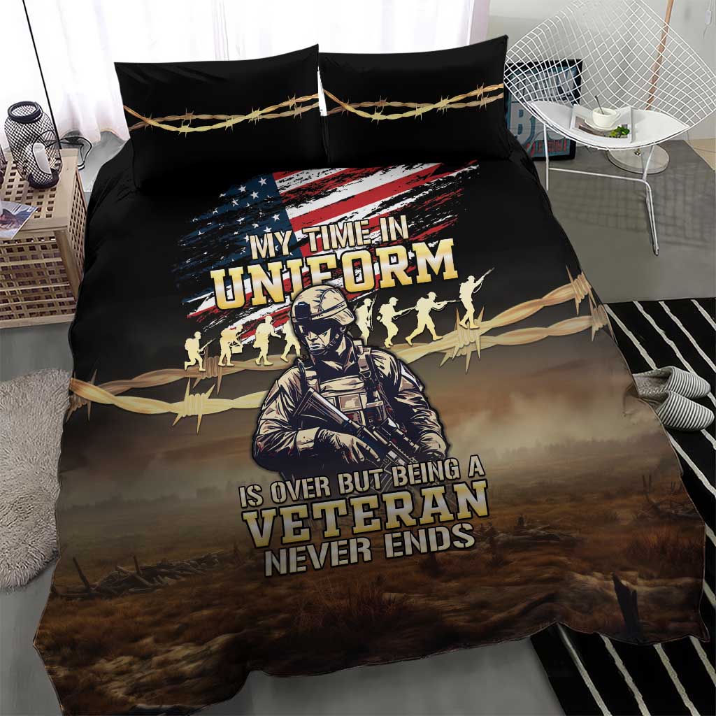 United States Veterans Day Bedding Set Thank You Veterans Proud US Flag LT05 - Wonder Print Shop