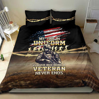 United States Veterans Day Bedding Set Thank You Veterans Proud US Flag LT05 - Wonder Print Shop