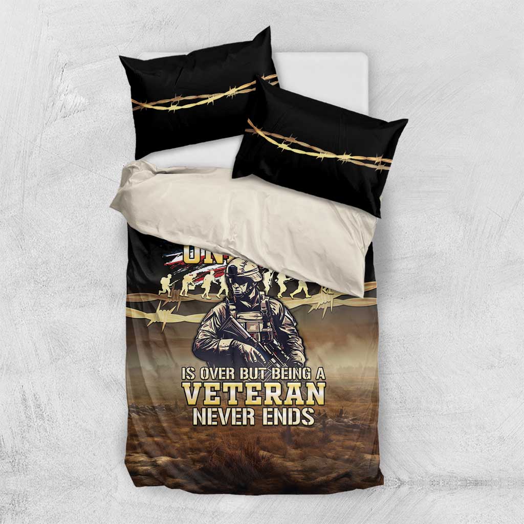 United States Veterans Day Bedding Set Thank You Veterans Proud US Flag LT05 - Wonder Print Shop