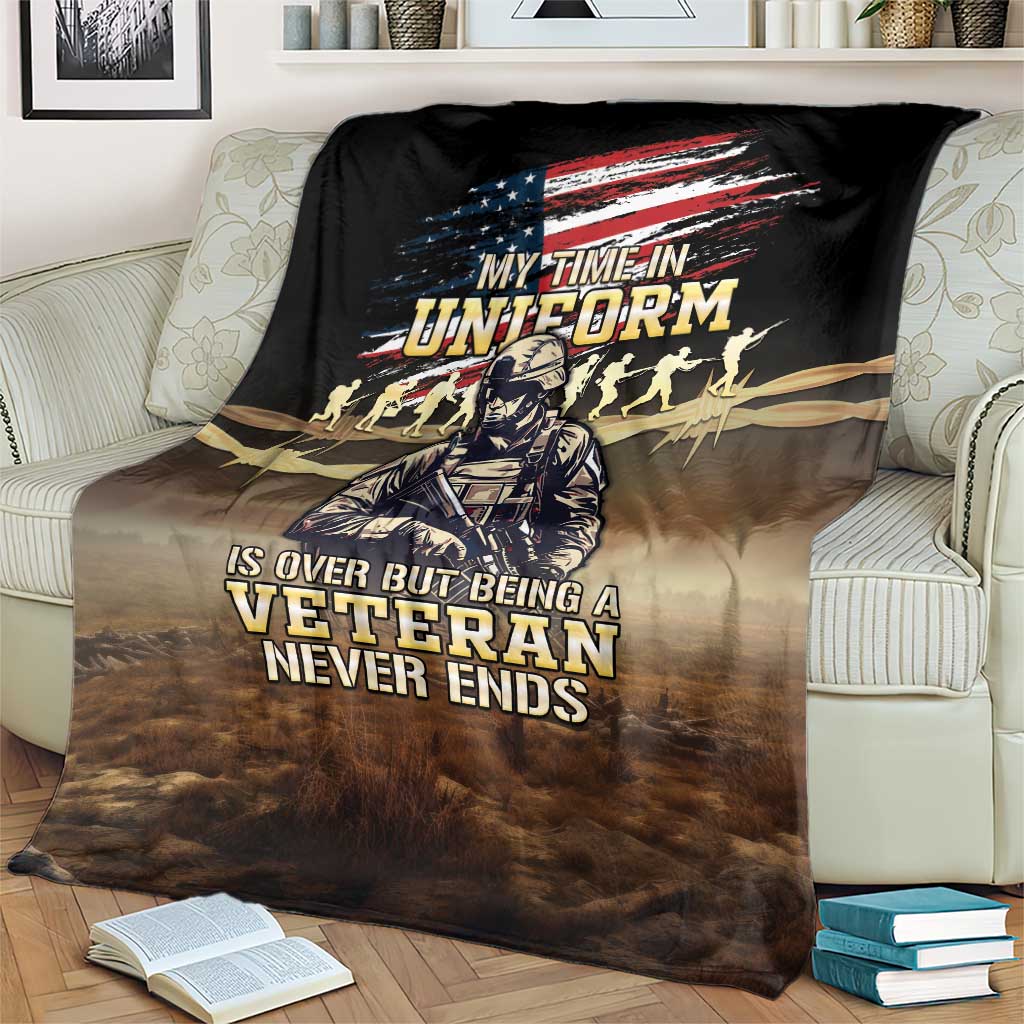 United States Veterans Day Blanket Thank You Veterans Proud US Flag