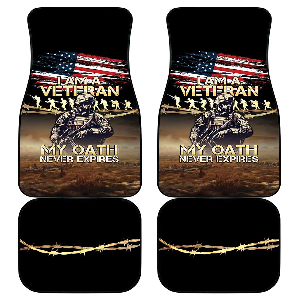 United States Veterans Day Car Mats Thank You Veterans Proud US Flag LT05 - Wonder Print Shop