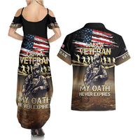 United States Veterans Day Couples Matching Summer Maxi Dress and Hawaiian Shirt Thank You Veterans Proud US Flag LT05 - Wonder Print Shop