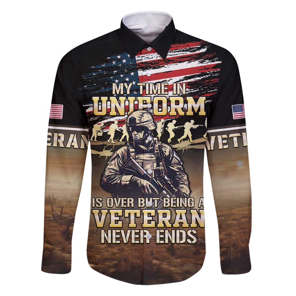 United States Veterans Day Family Matching Off Shoulder Maxi Dress and Hawaiian Shirt Thank You Veterans Proud US Flag LT05 - Wonder Print Shop