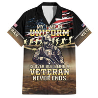 United States Veterans Day Family Matching Off Shoulder Short Dress and Hawaiian Shirt Thank You Veterans Proud US Flag LT05 - Wonder Print Shop