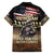 United States Veterans Day Family Matching Short Sleeve Bodycon Dress and Hawaiian Shirt Thank You Veterans Proud US Flag LT05 - Wonder Print Shop