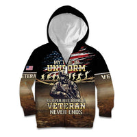 United States Veterans Day Kid Hoodie Thank You Veterans Proud US Flag LT05 - Wonder Print Shop