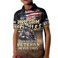 United States Veterans Day Kid Polo Shirt Thank You Veterans Proud US Flag LT05 - Wonder Print Shop