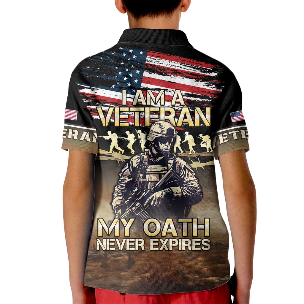 United States Veterans Day Kid Polo Shirt Thank You Veterans Proud US Flag LT05 - Wonder Print Shop