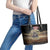 United States Veterans Day Leather Tote Bag Thank You Veterans Proud US Flag LT05 - Wonder Print Shop