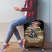 United States Veterans Day Luggage Cover Thank You Veterans Proud US Flag LT05 - Wonder Print Shop