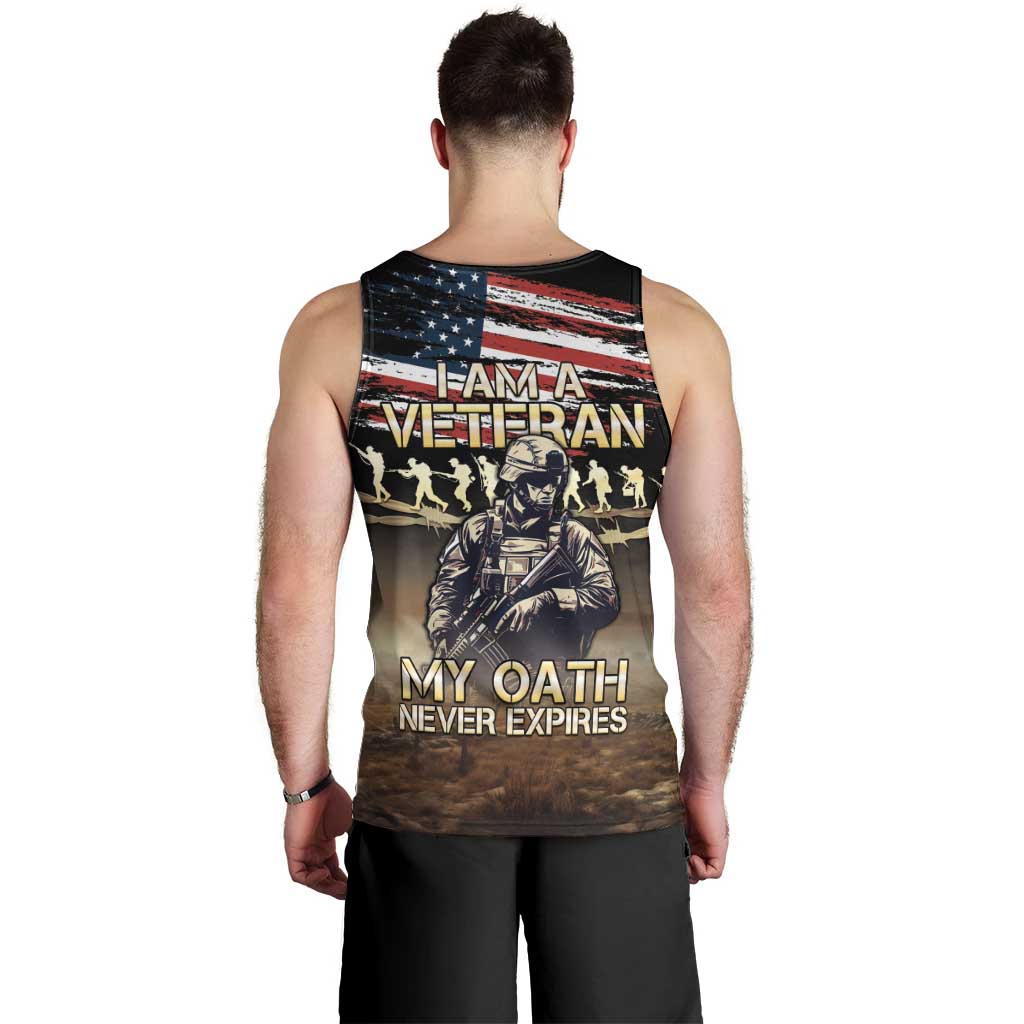 United States Veterans Day Men Tank Top Thank You Veterans Proud US Flag LT05 - Wonder Print Shop