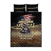 United States Veterans Day Quilt Bed Set Thank You Veterans Proud US Flag LT05 - Wonder Print Shop