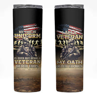 United States Veterans Day Skinny Tumbler Thank You Veterans Proud US Flag LT05 - Wonder Print Shop