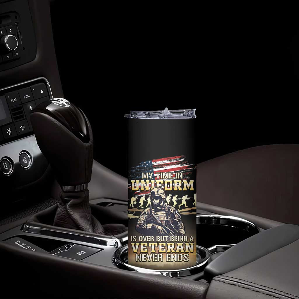 United States Veterans Day Skinny Tumbler Thank You Veterans Proud US Flag LT05 - Wonder Print Shop