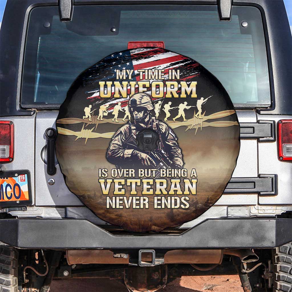 United States Veterans Day Spare Tire Cover Thank You Veterans Proud US Flag LT05 - Wonder Print Shop