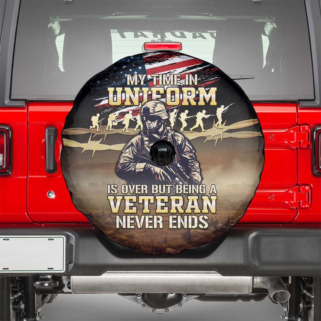 United States Veterans Day Spare Tire Cover Thank You Veterans Proud US Flag LT05 - Wonder Print Shop