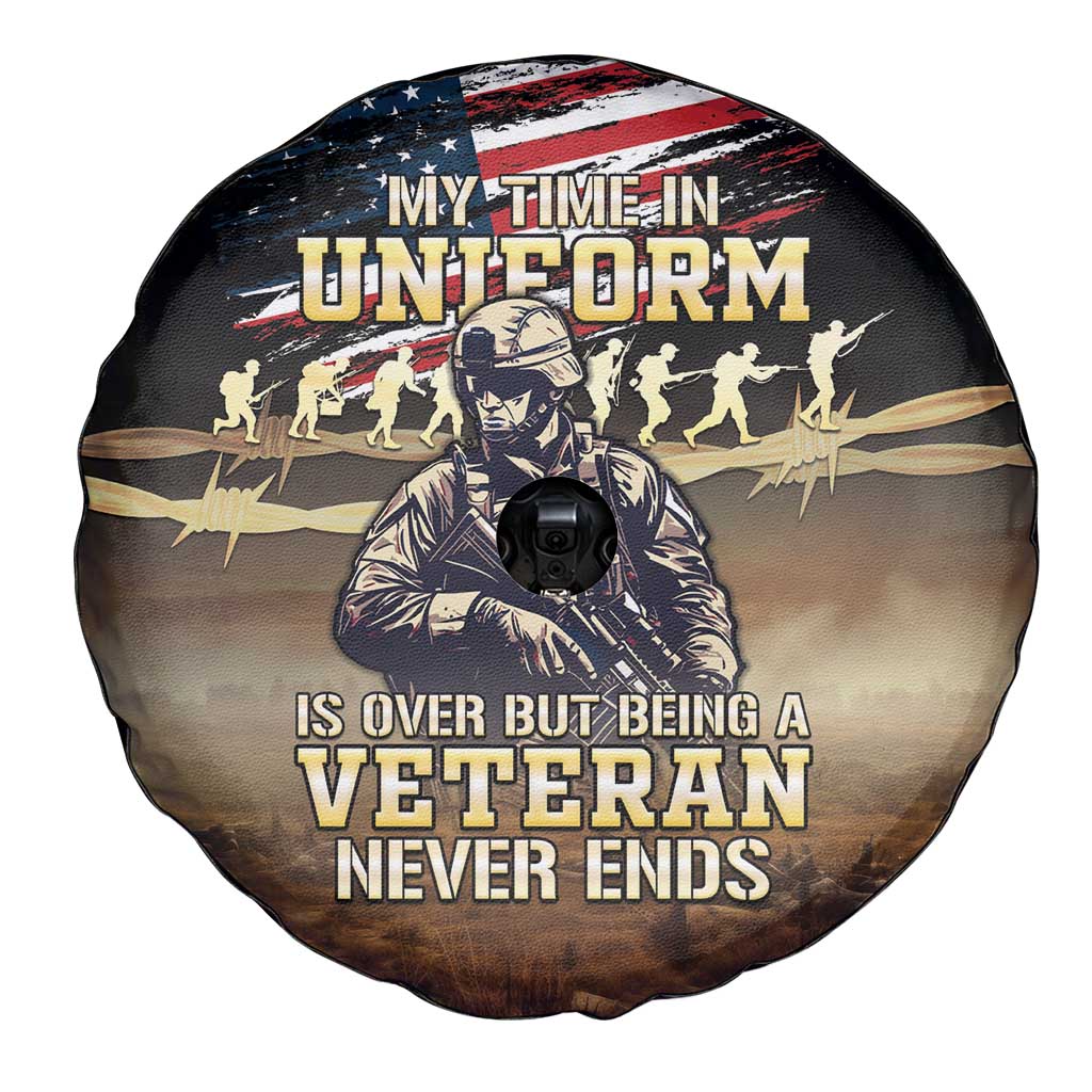 United States Veterans Day Spare Tire Cover Thank You Veterans Proud US Flag LT05 - Wonder Print Shop