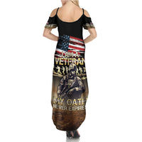 United States Veterans Day Summer Maxi Dress Thank You Veterans Proud US Flag LT05 - Wonder Print Shop