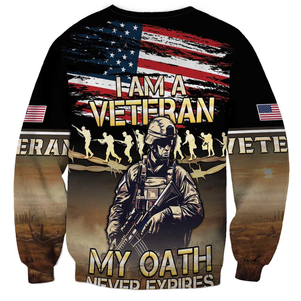 United States Veterans Day Sweatshirt Thank You Veterans Proud US Flag LT05 - Wonder Print Shop