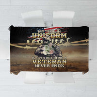 United States Veterans Day Tablecloth Thank You Veterans Proud US Flag LT05 - Wonder Print Shop