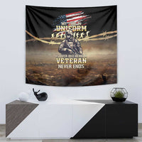 United States Veterans Day Tapestry Thank You Veterans Proud US Flag LT05 - Wonder Print Shop
