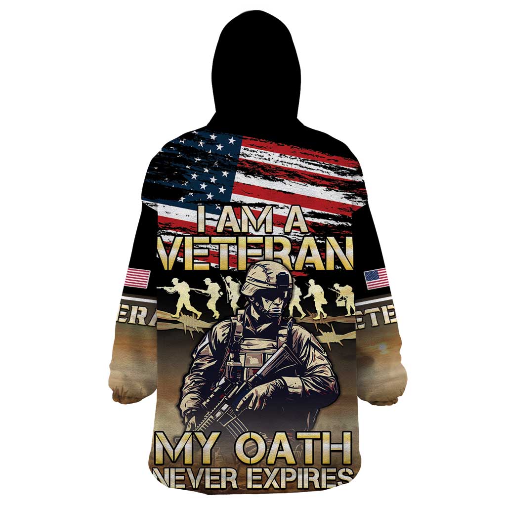 United States Veterans Day Wearable Blanket Hoodie Thank You Veterans Proud US Flag LT05 - Wonder Print Shop