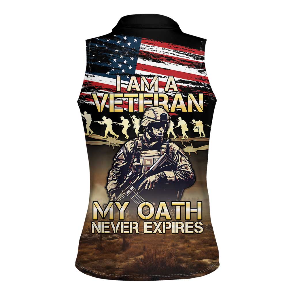 United States Veterans Day Women Sleeveless Polo Shirt Thank You Veterans Proud US Flag LT05 - Wonder Print Shop