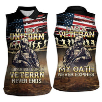 United States Veterans Day Women Sleeveless Polo Shirt Thank You Veterans Proud US Flag LT05 - Wonder Print Shop