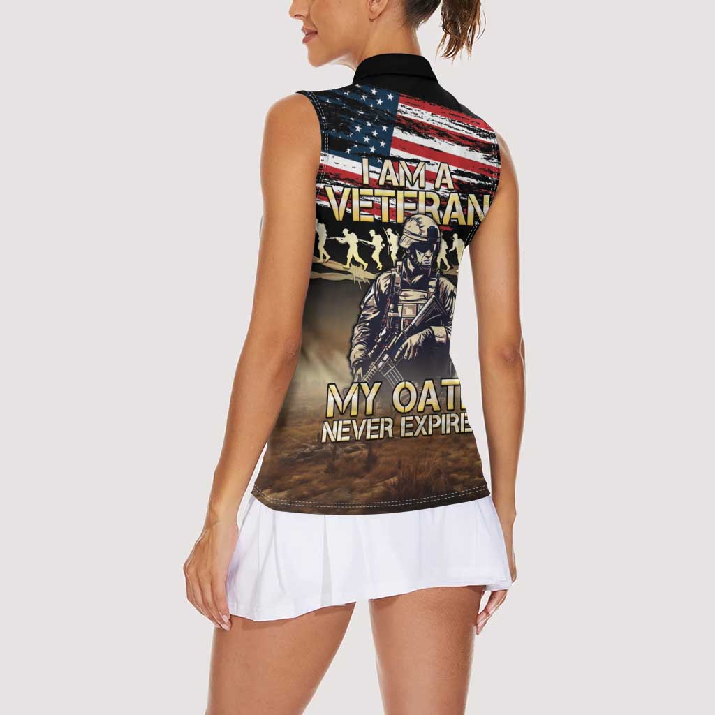 United States Veterans Day Women Sleeveless Polo Shirt Thank You Veterans Proud US Flag LT05 - Wonder Print Shop