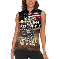 United States Veterans Day Women Sleeveless Polo Shirt Thank You Veterans Proud US Flag LT05 - Wonder Print Shop