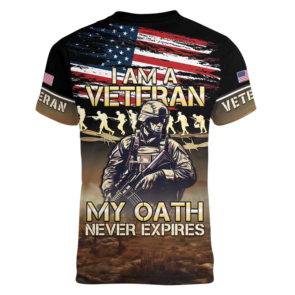 United States Veterans Day Women V-Neck T-Shirt Thank You Veterans Proud US Flag LT05 - Wonder Print Shop