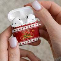 Merry Christmas Canada AirPods Case Festive Maple Leaf Xmas - Wonder Print Shop