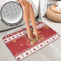 Merry Christmas Canada Bathroom Set Festive Maple Leaf Xmas - Wonder Print Shop