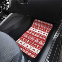 Merry Christmas Canada Car Mats Festive Maple Leaf Xmas - Wonder Print Shop