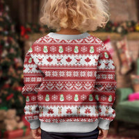 Merry Christmas Canada Kid Ugly Christmas Sweater Festive Maple Leaf Xmas - Wonder Print Shop