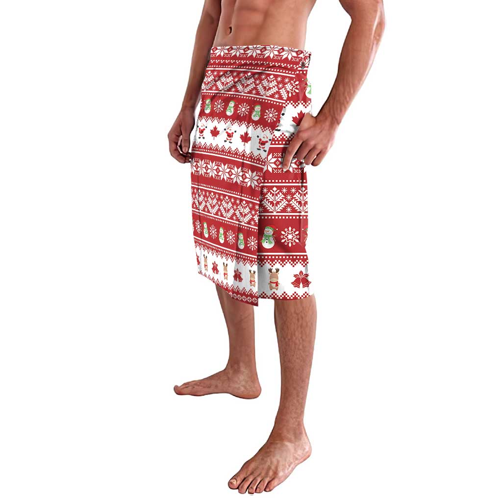 Merry Christmas Canada Lavalava Festive Maple Leaf Xmas - Wonder Print Shop