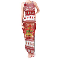 Merry Christmas Canada Tank Maxi Dress Festive Maple Leaf Xmas - Wonder Print Shop