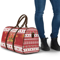 Merry Christmas Canada Travel Bag Festive Maple Leaf Xmas - Wonder Print Shop