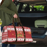 Merry Christmas Canada Travel Bag Festive Maple Leaf Xmas - Wonder Print Shop