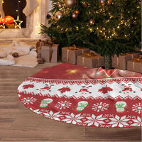 Merry Christmas Canada Tree Skirt Festive Maple Leaf Xmas - Wonder Print Shop