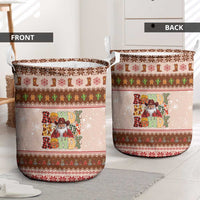 Howdy Christmas Laundry Basket Cowboy Santa Western Xmas - Wonder Print Shop