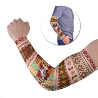 Howdy Christmas Arm Sleeves Cowboy Santa Western Xmas - Wonder Print Shop