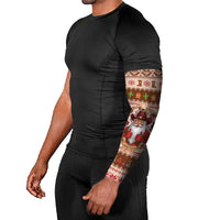 Howdy Christmas Arm Sleeves Cowboy Santa Western Xmas - Wonder Print Shop