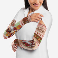 Howdy Christmas Arm Sleeves Cowboy Santa Western Xmas - Wonder Print Shop