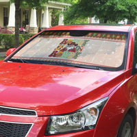 Howdy Christmas Auto Sun Shade Cowboy Santa Western Xmas - Wonder Print Shop