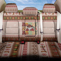 Howdy Christmas Back Car Seat Cover Cowboy Santa Western Xmas - Wonder Print Shop